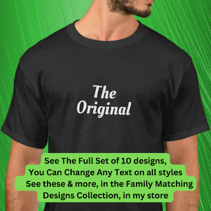 T-shirt The Original, The Remix, etc Matching Music Family
