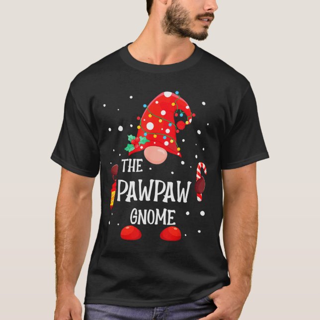 T-shirt The Pawpaw Gnome Matching Family Christmas Gnome P (Devant)