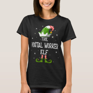 T-shirt The Postal Worker Elf Family Matching Group Christ