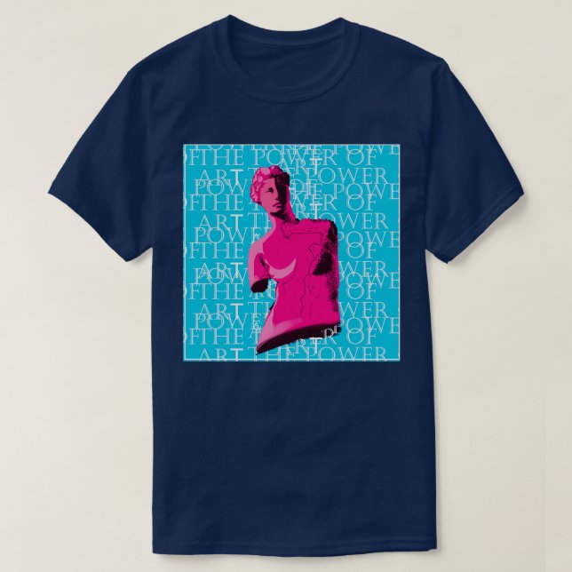 T-shirt The power of art (Design devant)