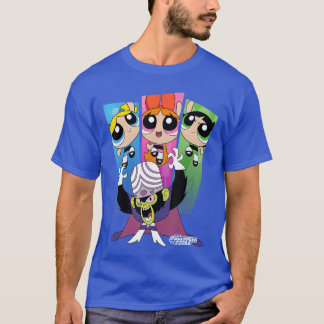 T-shirt The Powerpuff Girls Mojo JoJo Group Shot Big Chest