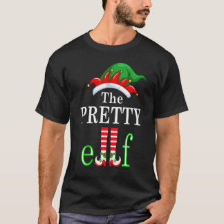 T-shirt The Pretty Elf Family Matching Group Christmas Paj