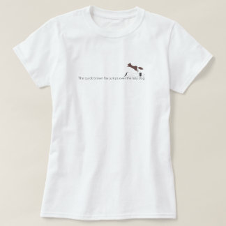 T-shirt The quick brown fox jumps over the lazy dog