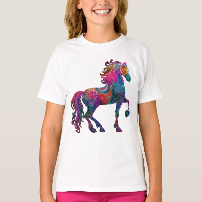 T-shirt The Quilted Horse (Devant)