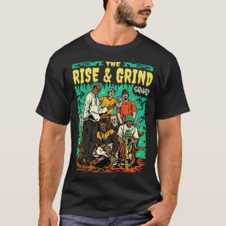 T-shirt The Rise Grind Squad Retro Skateboarding Comic Sty