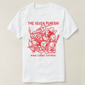T-shirt The Seven Pomerai - Pomeranian Samurai Parody