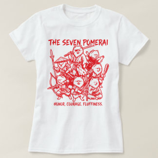 T-shirt The Seven Pomerai - Pomeranian Samurai Parody
