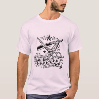 T-shirt The Sharp Edge | Graphisme éclair de barbier d'ant