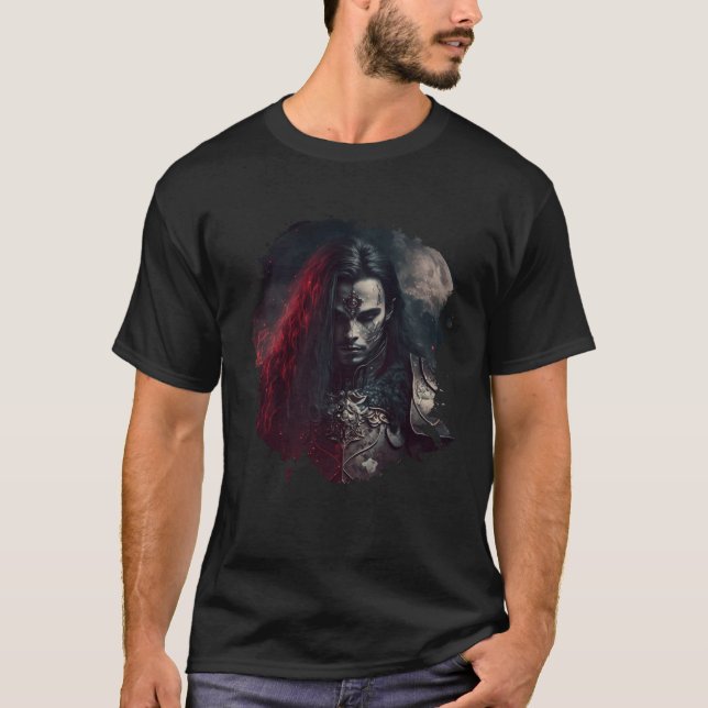 T-shirt The sinister vampire of fantasy (Devant)