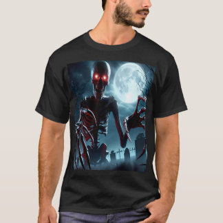T-shirt The Skeleton's Rise Under the Full Moon