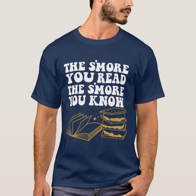 T-shirt The Smore You Read Summer Camp Reading Marshmallow (Devant)