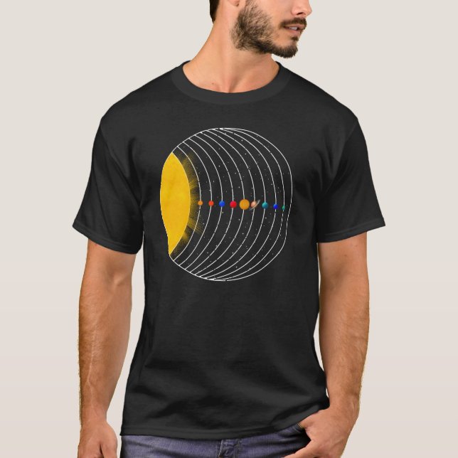 T-shirt The Solar system (Devant)