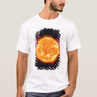 The Sun montrant les éruptions chromosphériques