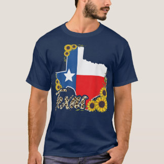 T-shirt Thé Tournesol Léopard Serape Cowgirl Carte Tean Pr