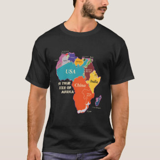 T-shirt The True Size Of Africa