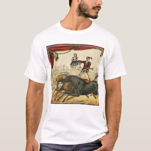 T-shirt The Two Horse Act, Circus Performance, vers 1874.