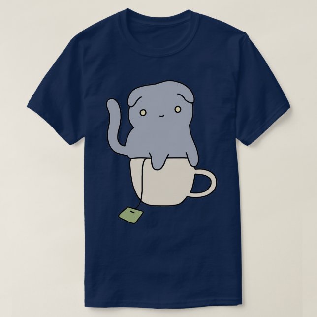 T-shirt Thé vert Scottish Fold (Design devant)