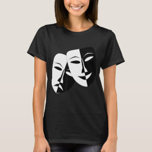 T-shirt Théâtre dramatique Masques Comédie et tragédie