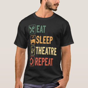 T-shirt Théâtre Et Comédie Musicale Amateurs De Dormir Thé