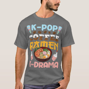 T-shirt Théâtre KPop Café Ramen KDrama Nouilles Japonaises