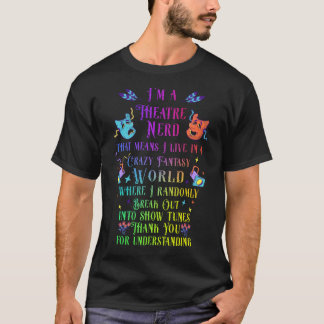 T-shirt Théâtre Nerd acteur de Broadway