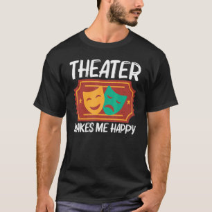 T-shirt Théâtre Pour Hommes Femmes Chanson De Drame Musica