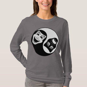 T-shirt Théâtre Yin Yang Design - Masques de comédie et de