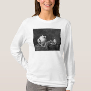 T-shirt Théière blanche avec deux châtaignes