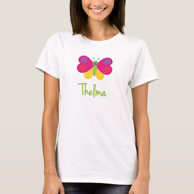 T-shirt Thelma le papillon (Devant)