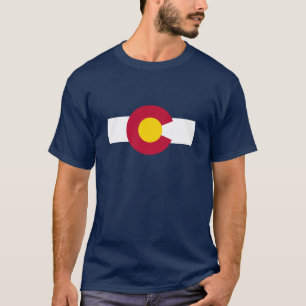 T-shirt Thème 00 de drapeau du Colorado