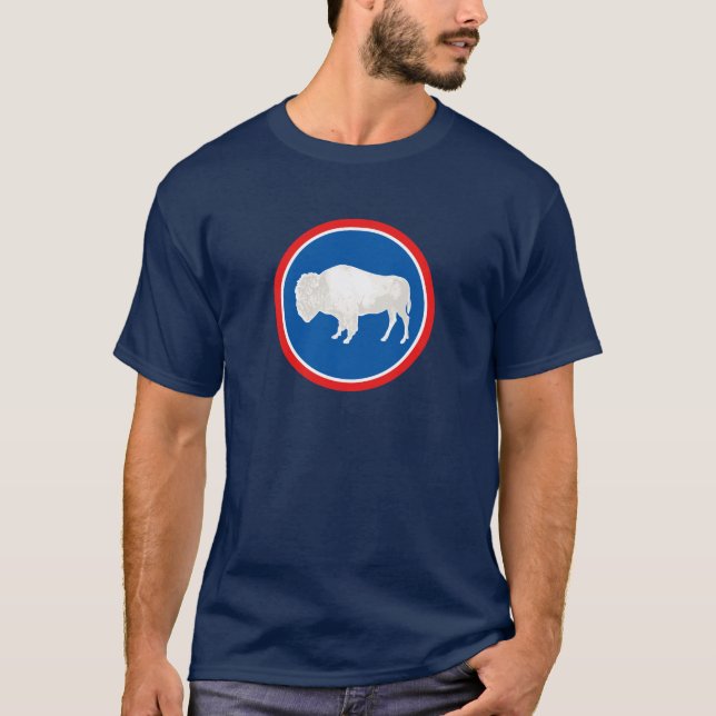 T-shirt Thème 00 de drapeau du Wyoming (Devant)