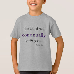 T-shirt Thème chrétien Le Seigneur vous guidera