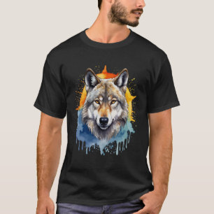 T-shirt Thème couleur Wolf