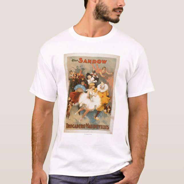 T-shirt Thème de carnaval de vaudevilles de Sandow (Devant)