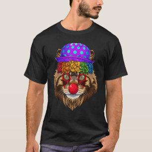 T-shirt Thème de chat Clown Maine Coon Cirque Carnaval Cos