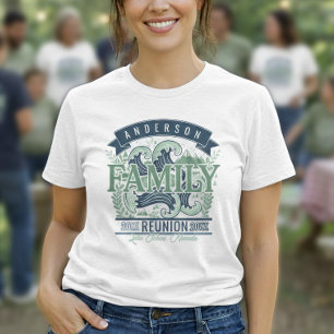 T-shirt Thème de réunion de famille de Mountains Lake ID13