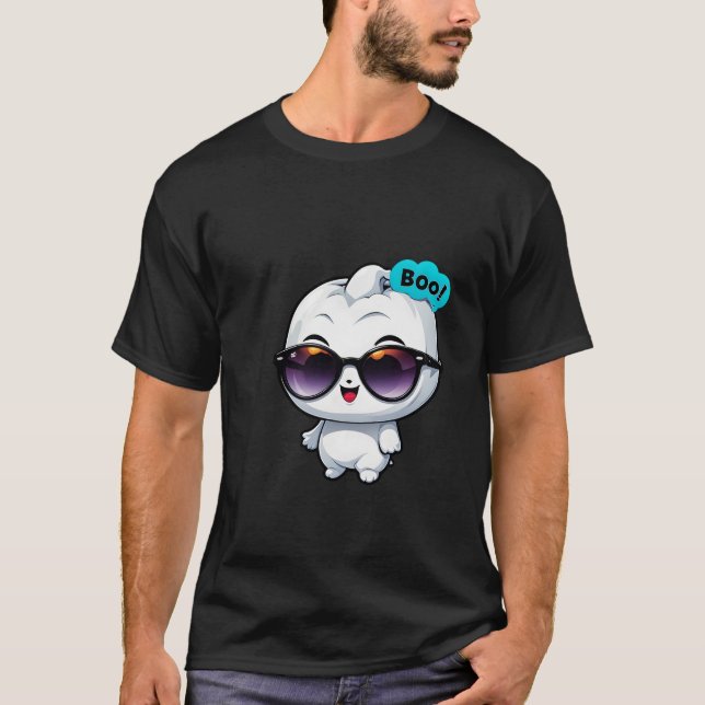 T-shirt Thème d'Halloween Cute boo (Devant)