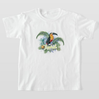 T-shirt Thème du perroquet tropical