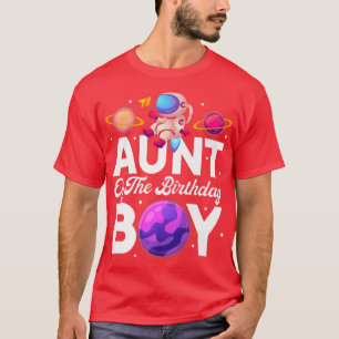 T-shirt Thème Espace Tante De L'Astronaut Anniversaire Gar