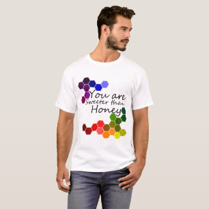 T-shirt Thème Miel Avec Mots Positifs