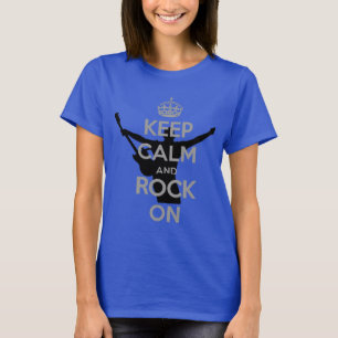 T-shirt Thème Rock n Roll Gardez votre calme et Rock On