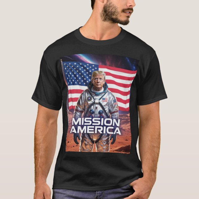 T-shirt Thème spatial futuriste (Devant)
