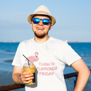 T-shirt Thème Vendredi Flamant Drôle