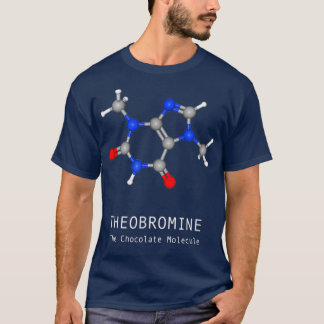 T-shirt Théobromine Chocolat Molecule Chimie drôle