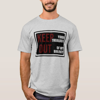 T-shirt Théologie et biologie