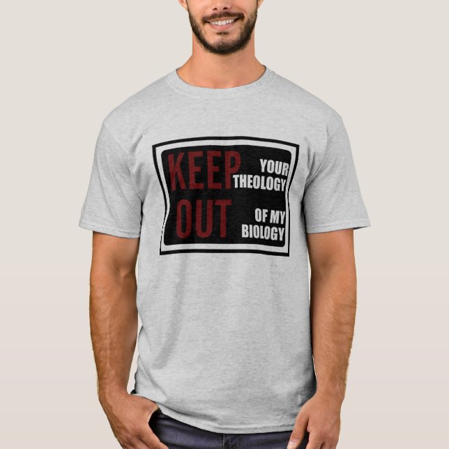 T-shirt Théologie et biologie (Devant)