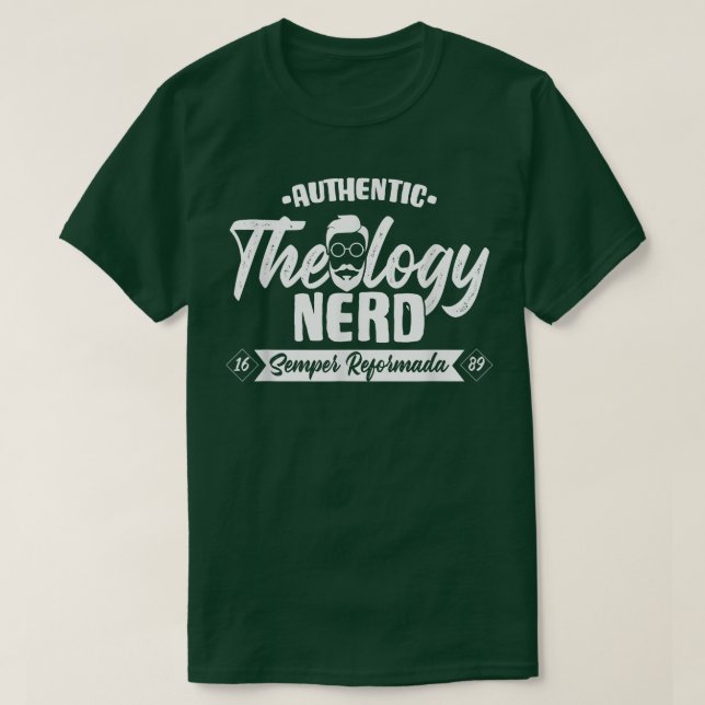 T-shirt Théologie Nerd 1689 Séminaire chrétien réformé (Design devant)