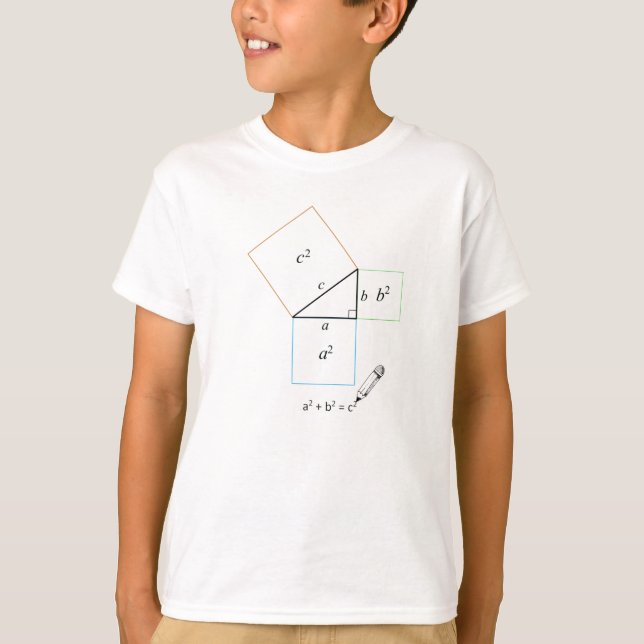 T-shirt Théorème de Pythagore (Devant)