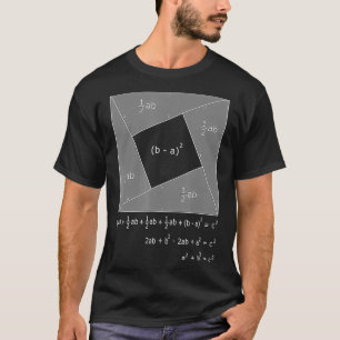 T-shirt Théorème Pythagore Théorème Algébrique Preuve Math