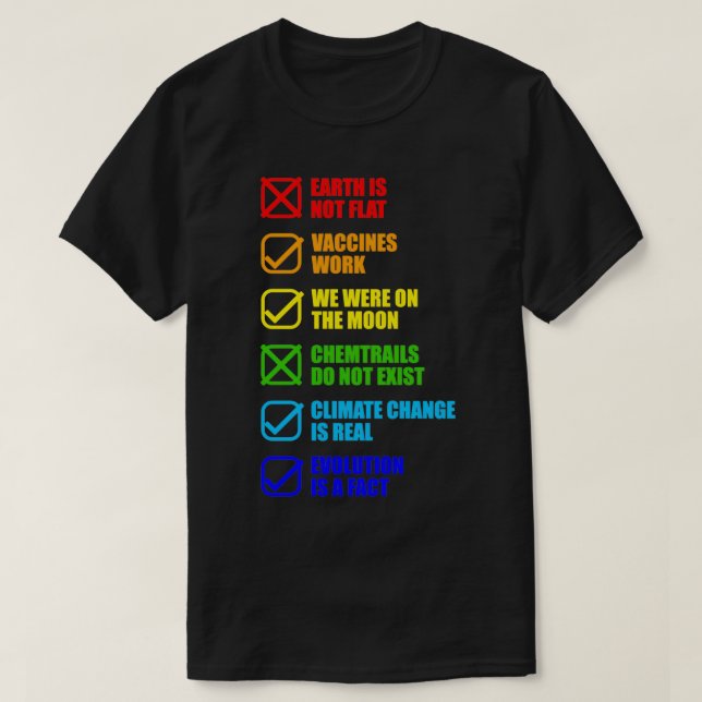 T-shirt Théorie de la conspiration Parodie Mensonge cadeau (Design devant)